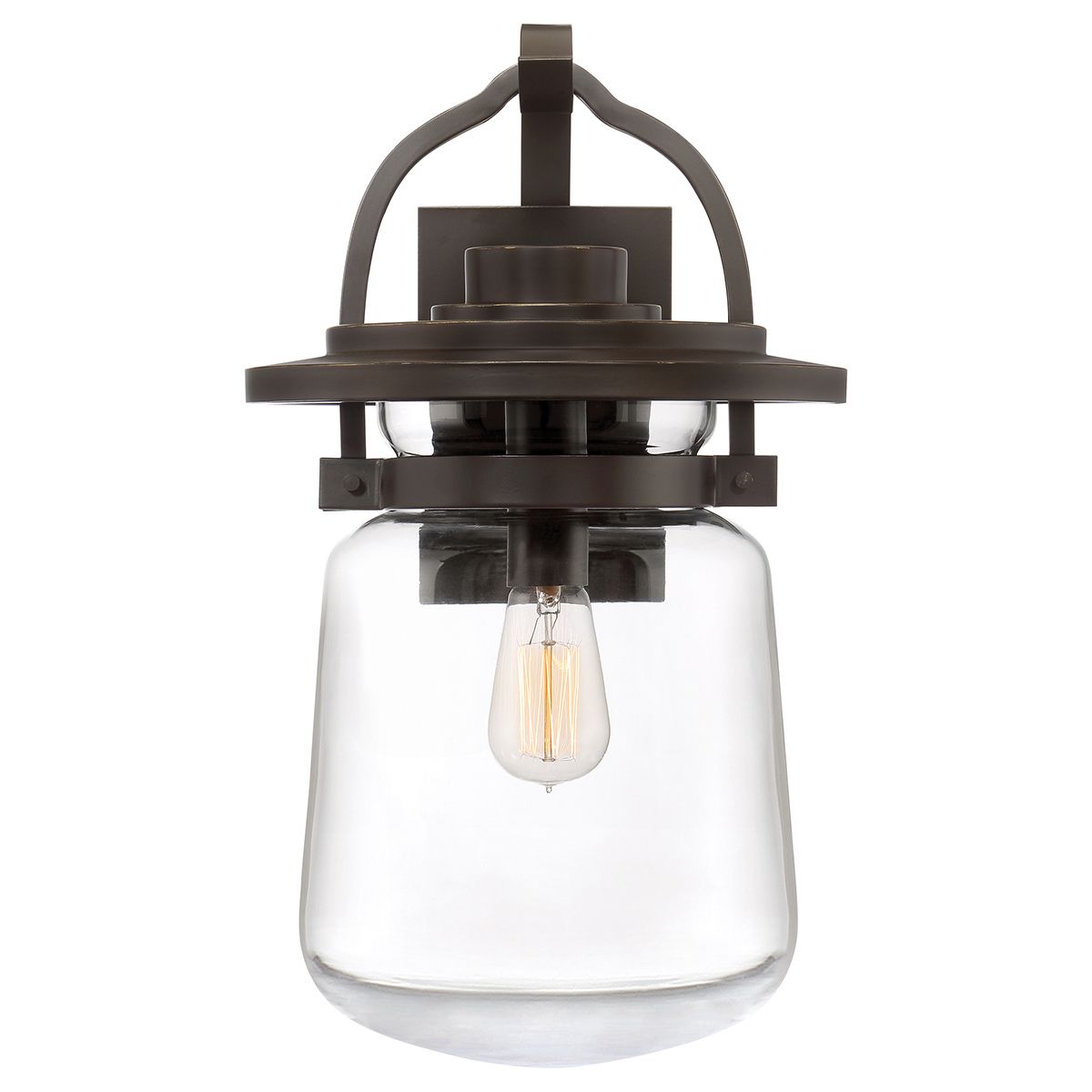 Quintiesse Lasalle Single Large Wall Lantern - Western Bronze
