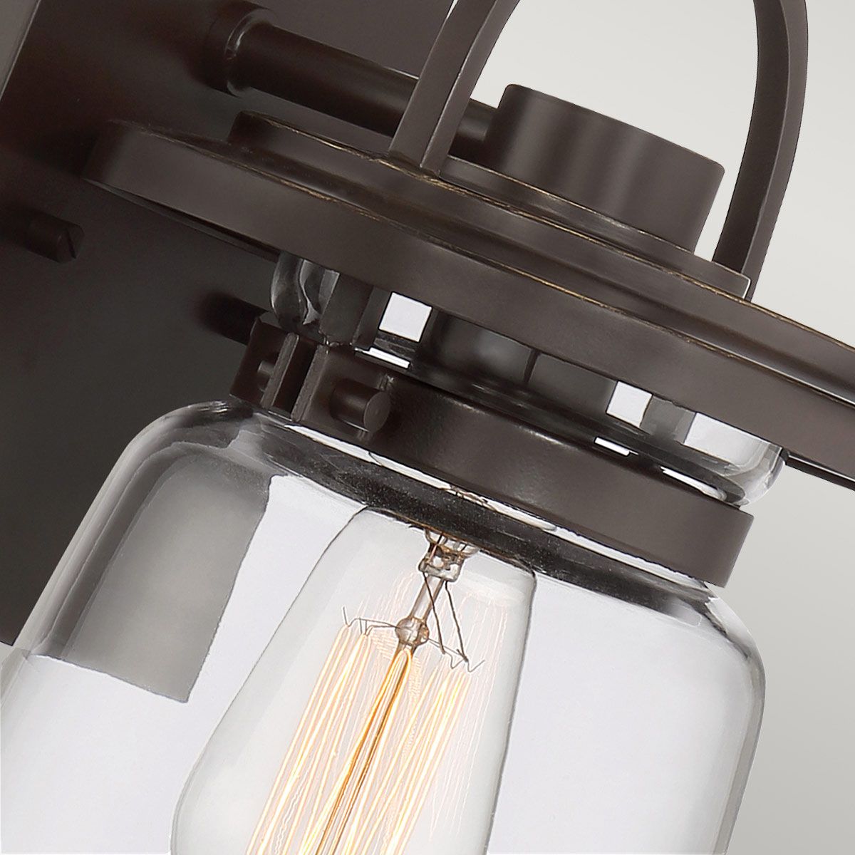 Quintiesse Lasalle Single Small Wall Lantern - Western Bronze