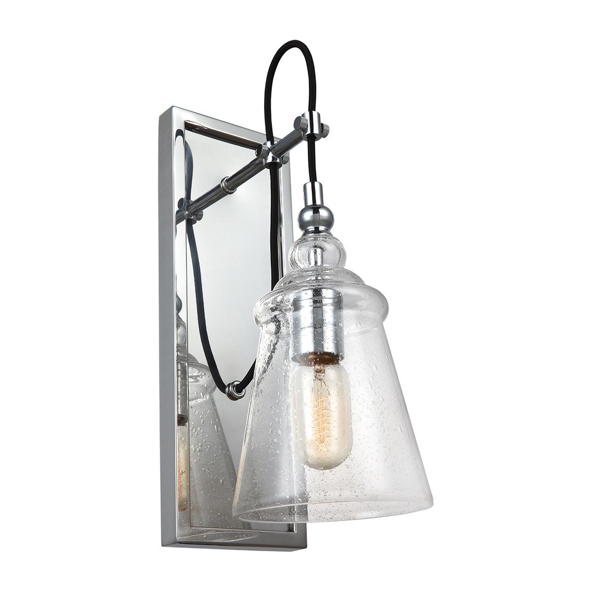 Quintiesse Loras Single Wall Light - Chrome