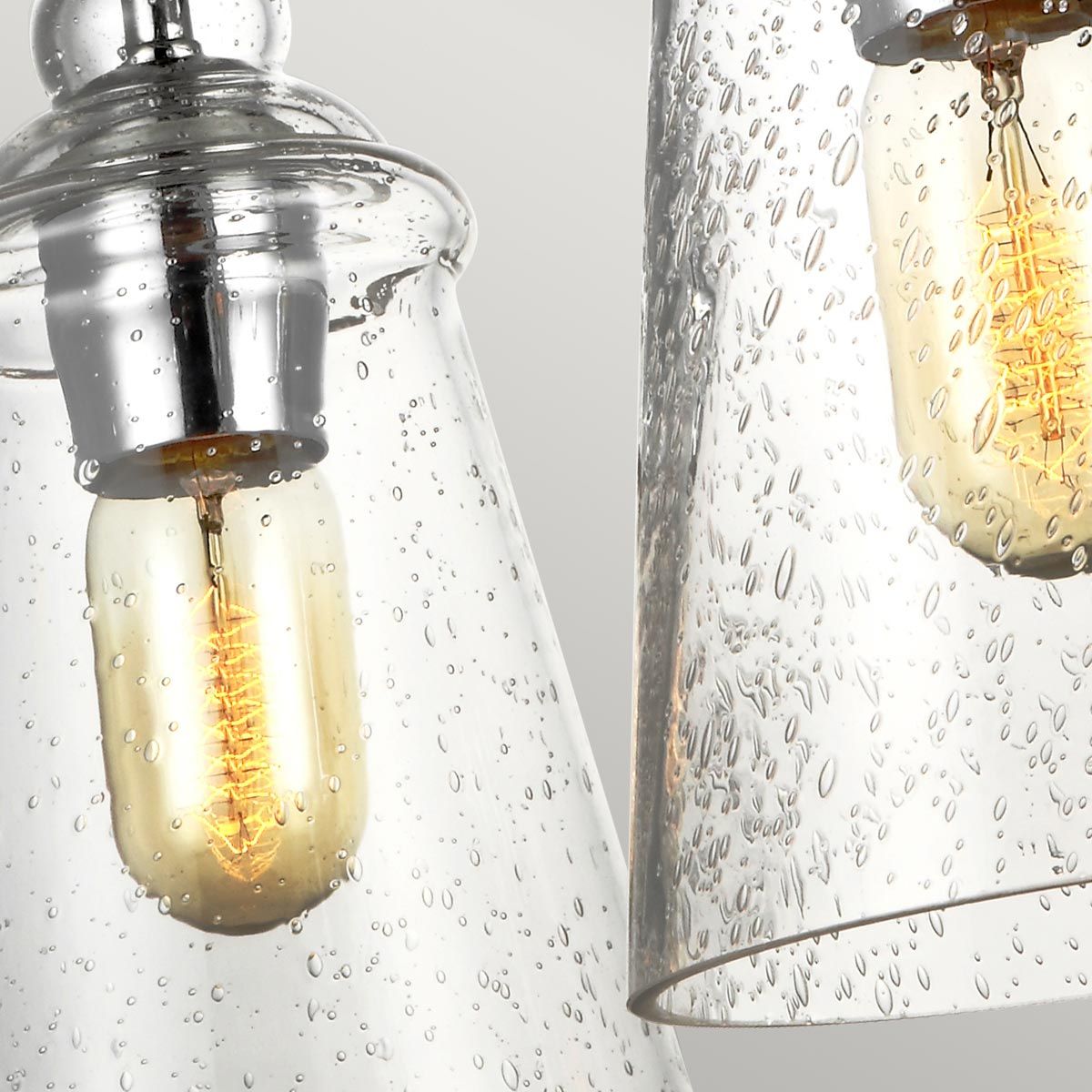 Quintiesse Loras 3 Light Chandelier - Chrome