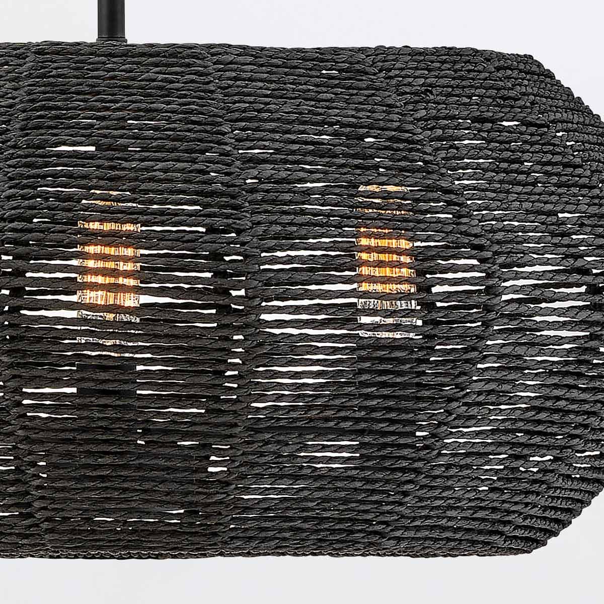 Quintiesse Luca 3 Light Duo-Mount Pendant - Black
