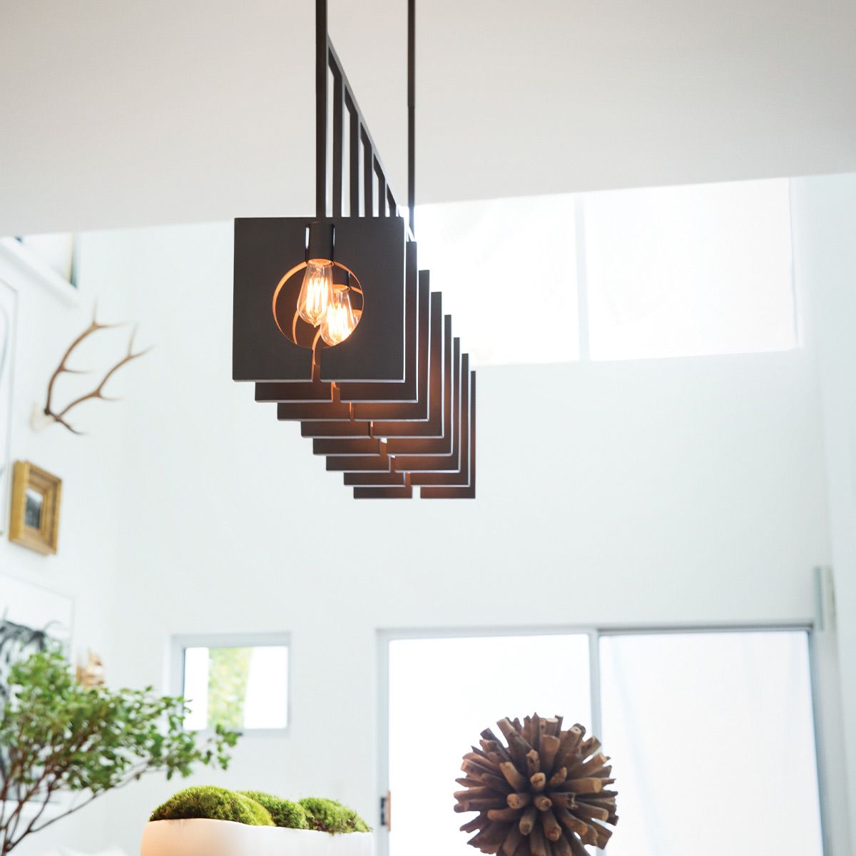 Quintiesse Ludlow 8 Light Pendant - Brushed Graphite