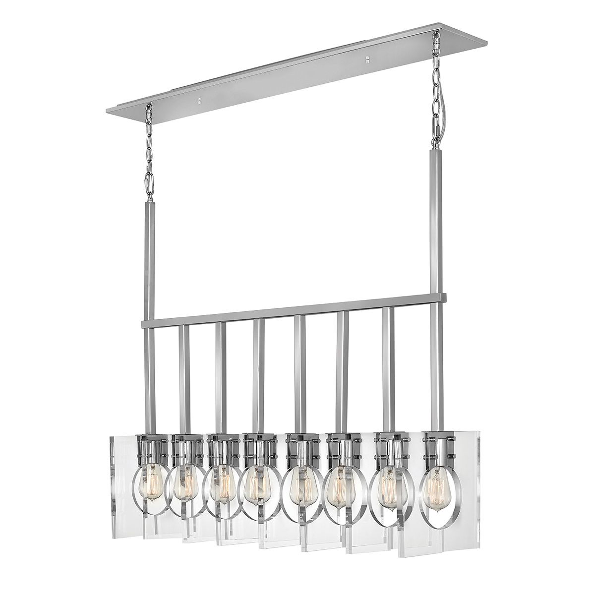 Quintiesse Ludlow 8 Light Pendant - Polished Nickel