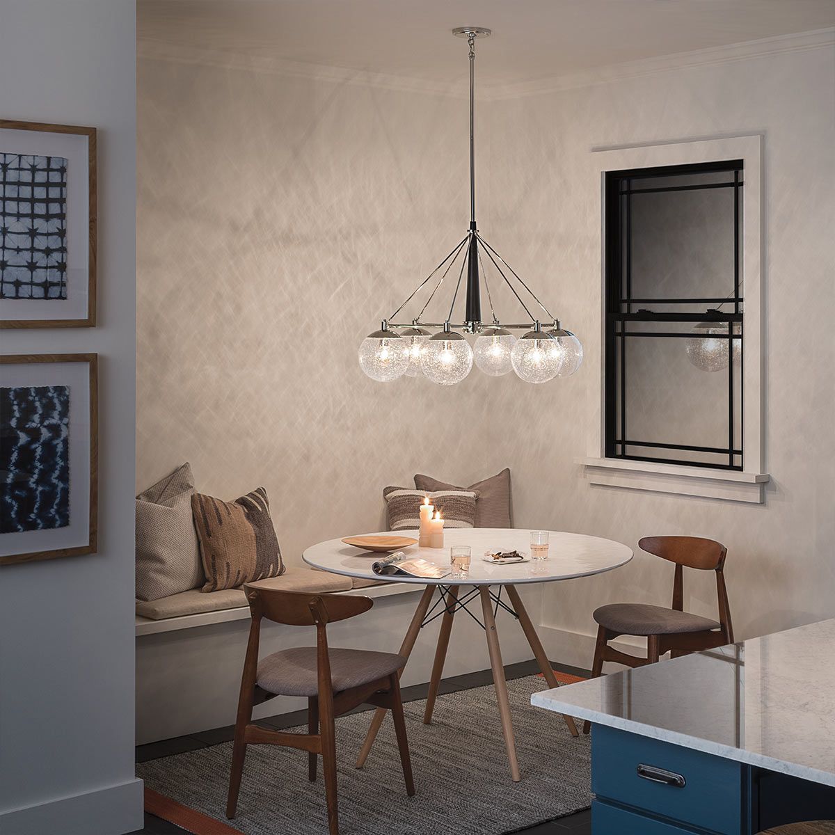 Quintiesse Marilyn 6 Light Chandelier - Polished Nickel