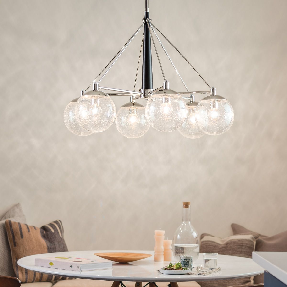 Quintiesse Marilyn 6 Light Chandelier - Polished Nickel