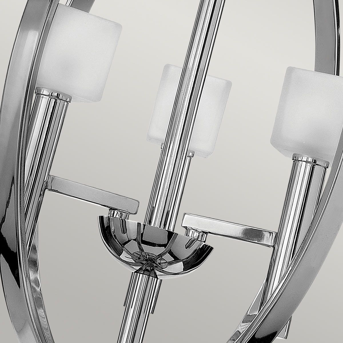 Quintiesse Mondo 3 Light Chandelier - Polished Chrome