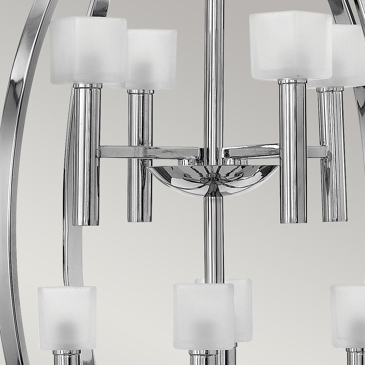 Quintiesse Mondo 8 Light Chandelier - Polished Chrome