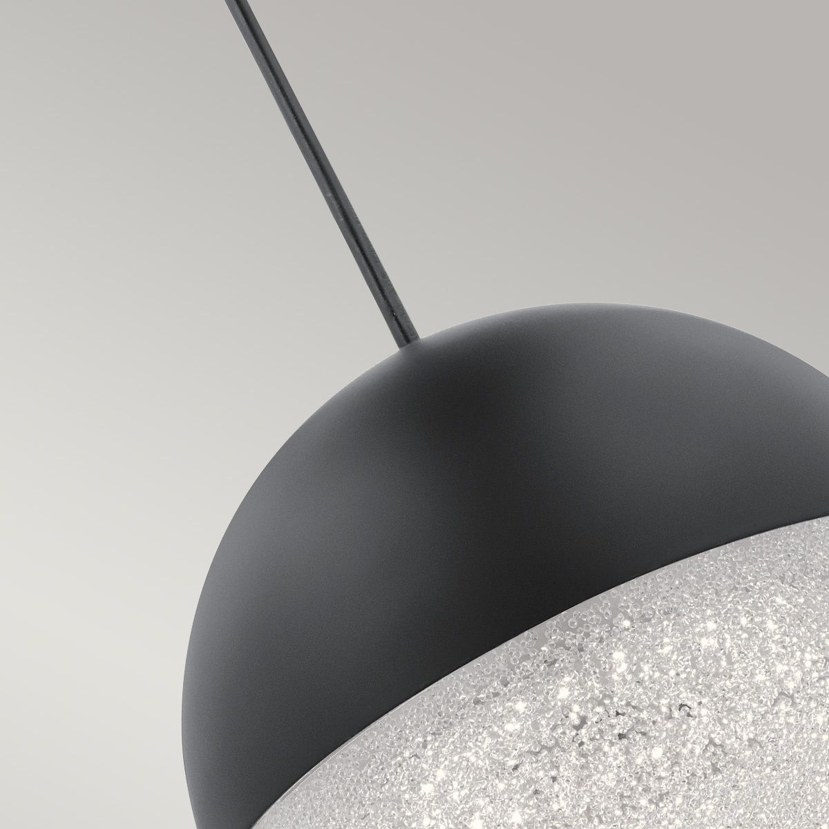 Quintiesse Moonlit LED Mini Pendant - Matte Black
