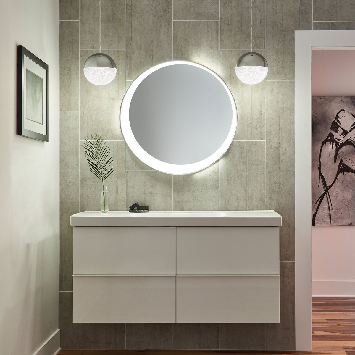 Quintiesse Moonlit LED Mini Pendant - Polished Chrome