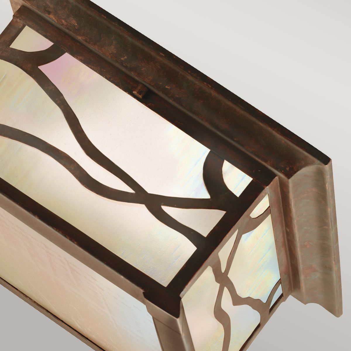 Quintiesse Morris 2 Light Flush Fitting - Distressed Copper