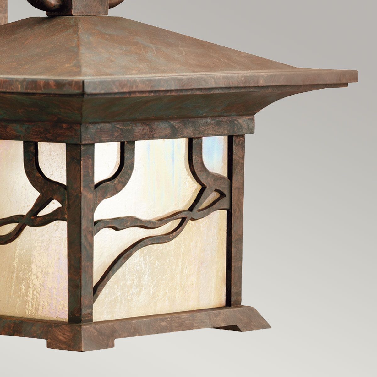 Quintiesse Morris Single Medium IP44 Wall Lantern - Distressed Copper