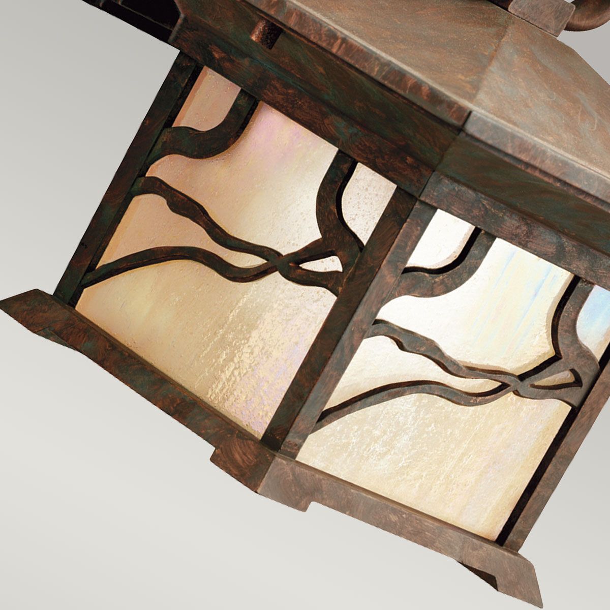 Quintiesse Morris Single Medium IP44 Wall Lantern - Distressed Copper