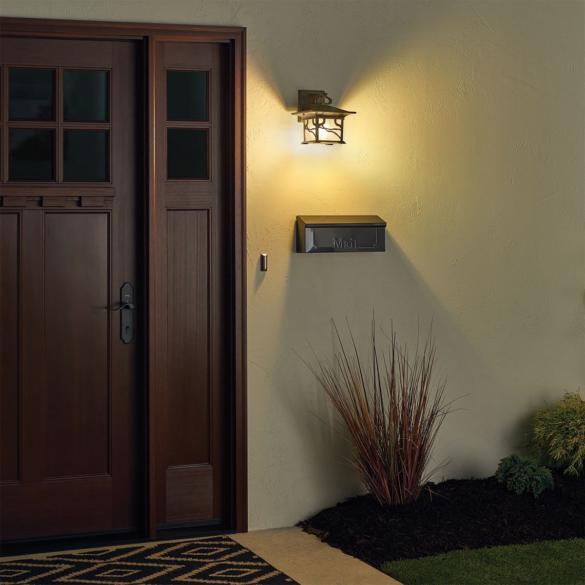 Quintiesse Morris Single Medium IP44 Wall Lantern - Distressed Copper