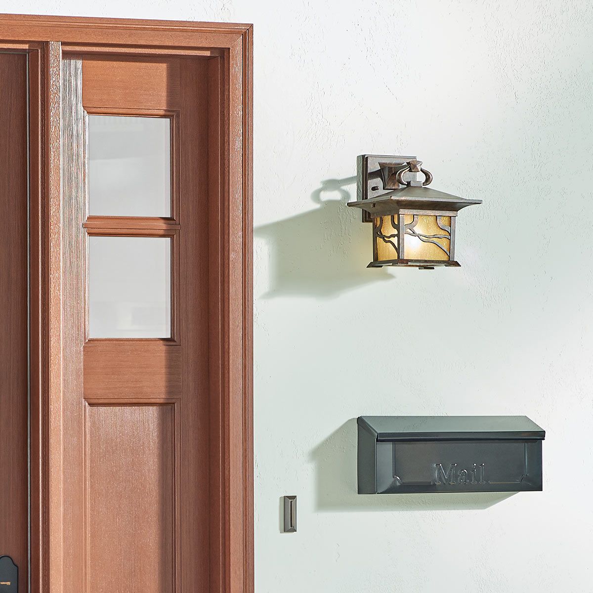Quintiesse Morris Single Medium IP44 Wall Lantern - Distressed Copper