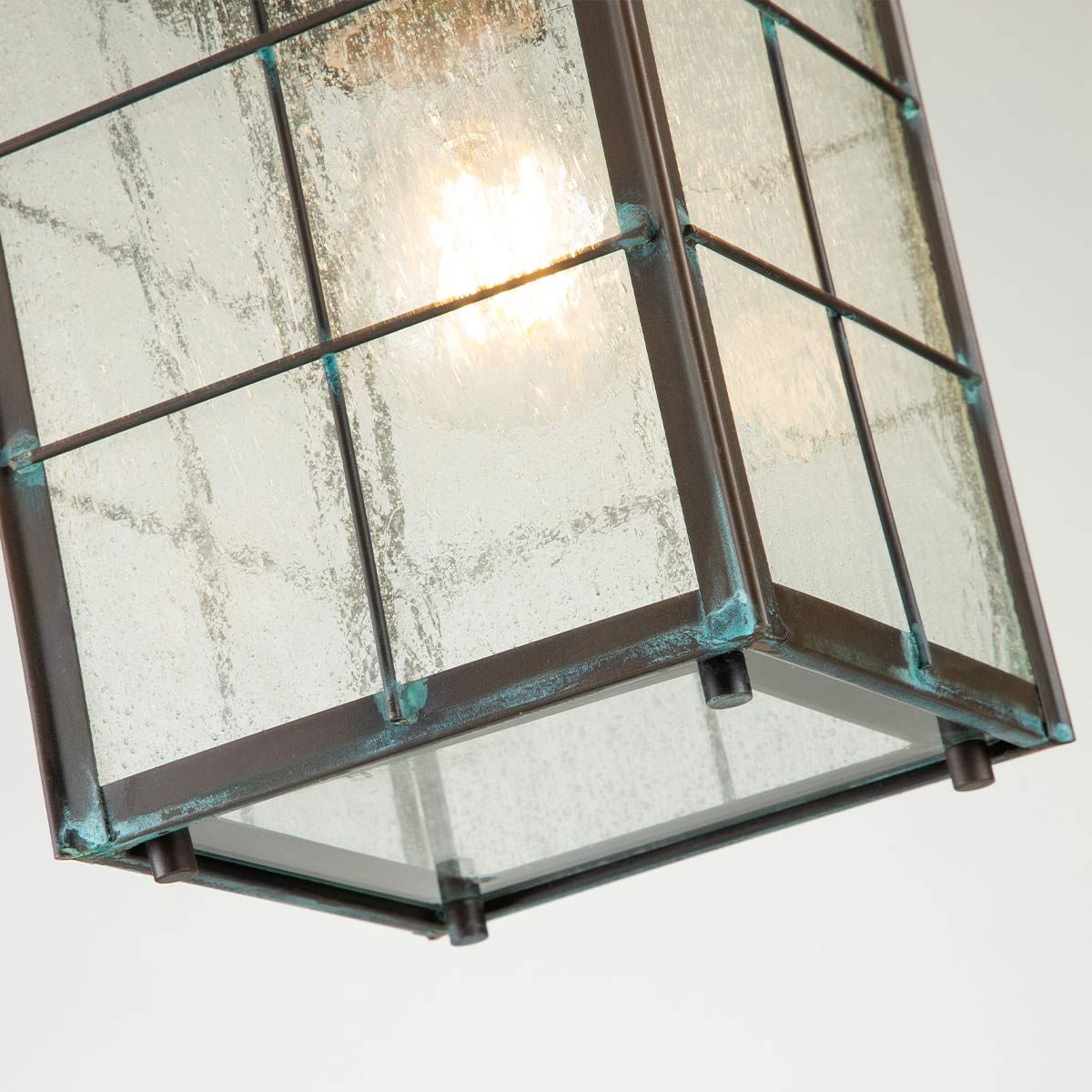 Quintiesse Nantucket Single Medium Chain Lantern - Aged Brass
