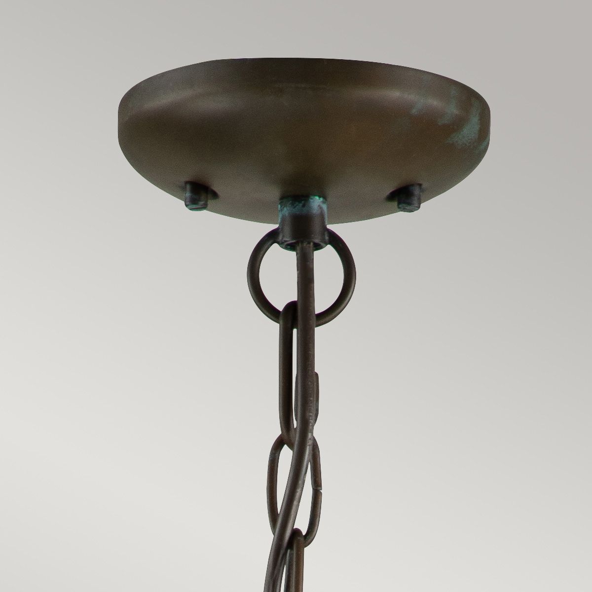 Quintiesse Nantucket Single Medium Chain Lantern - Aged Brass