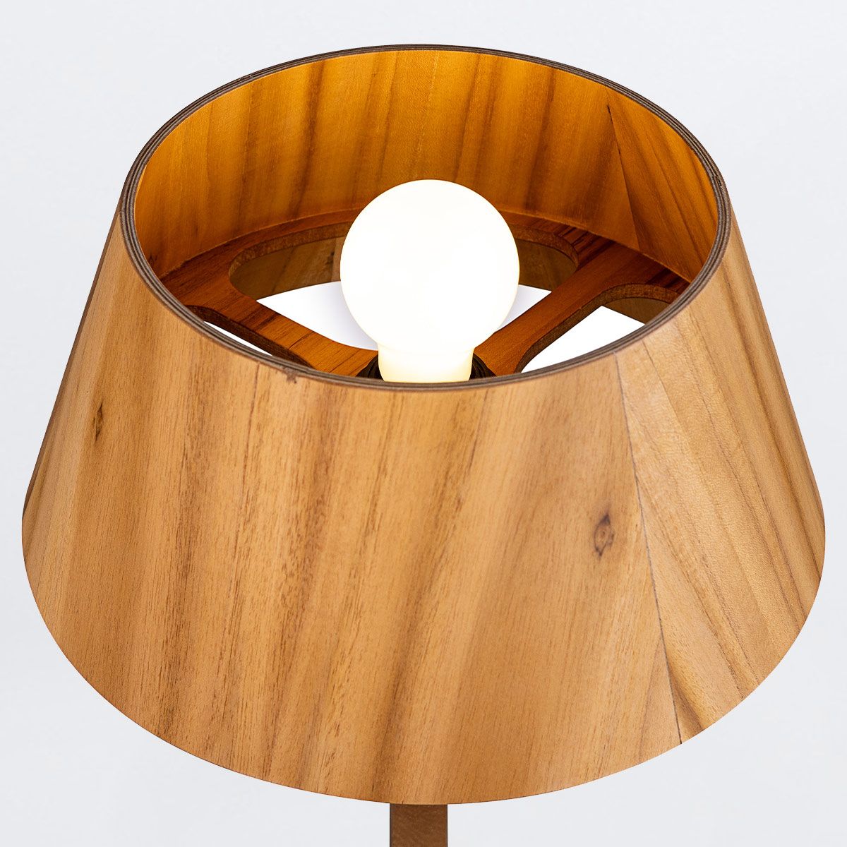 Quintiesse Nostalgia Table Lamp - Teak Veneer