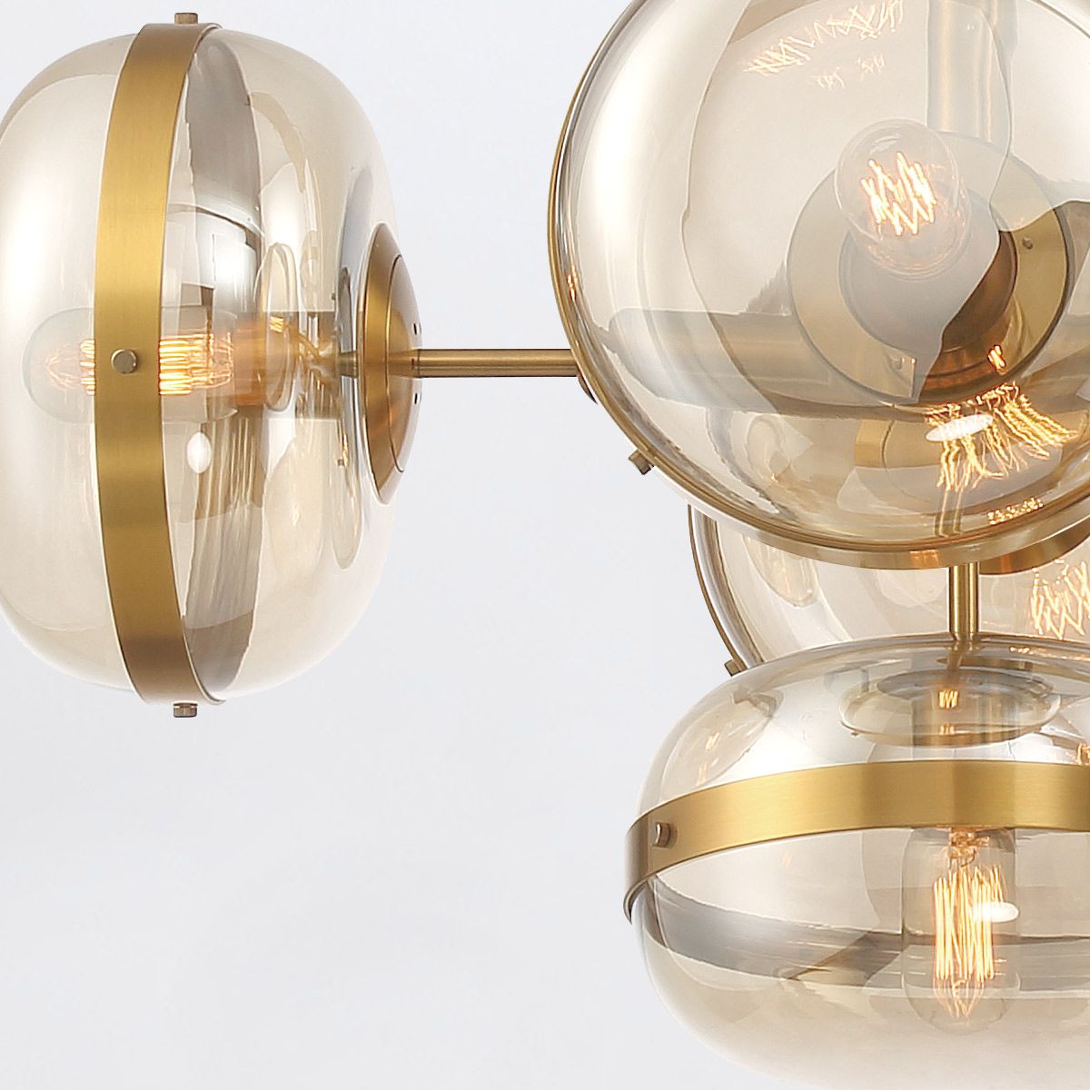Quintiesse Nottingham 10 Light Linear Pendant - Antique Brass