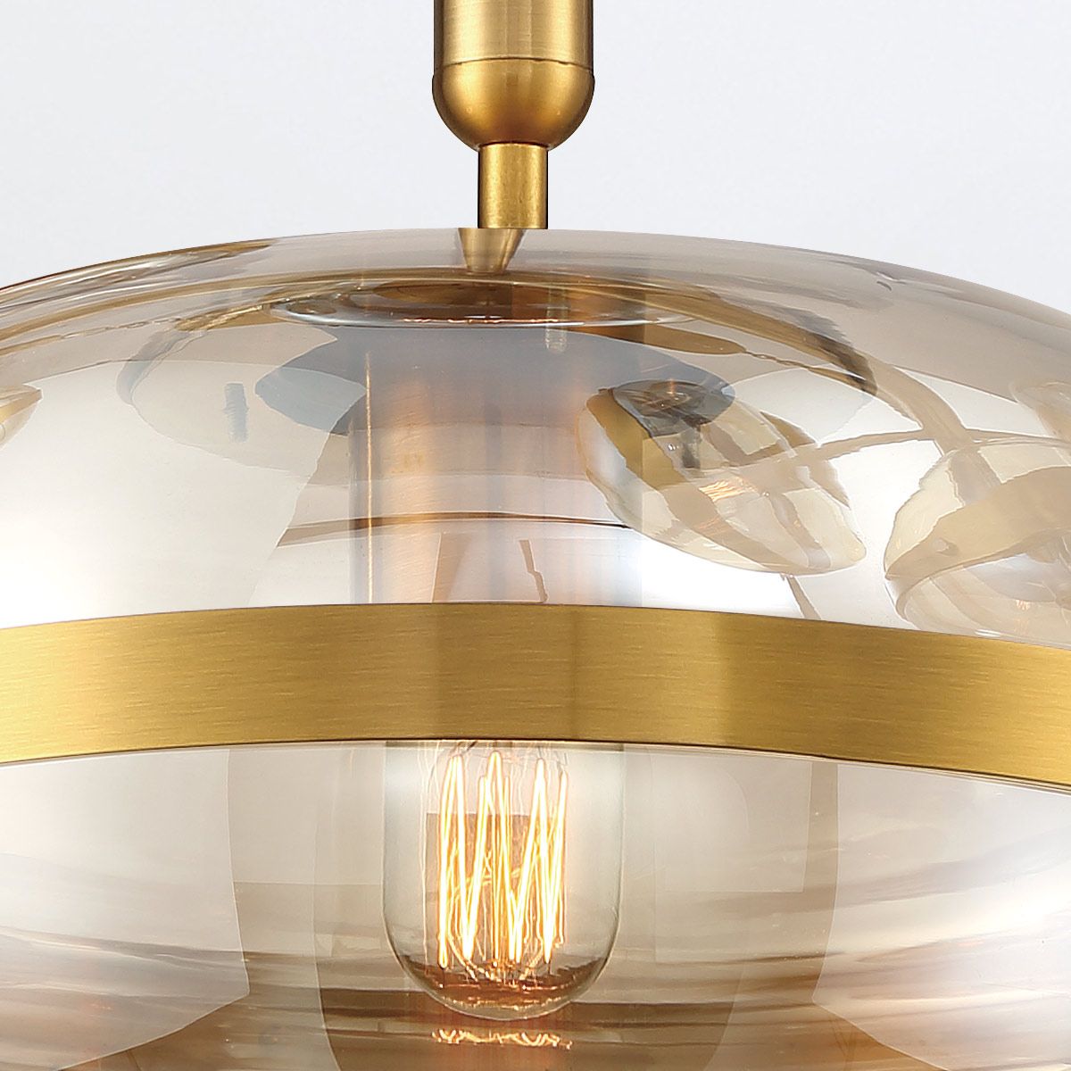 Quintiesse Nottingham 1 Light Pendant - Antique Brass