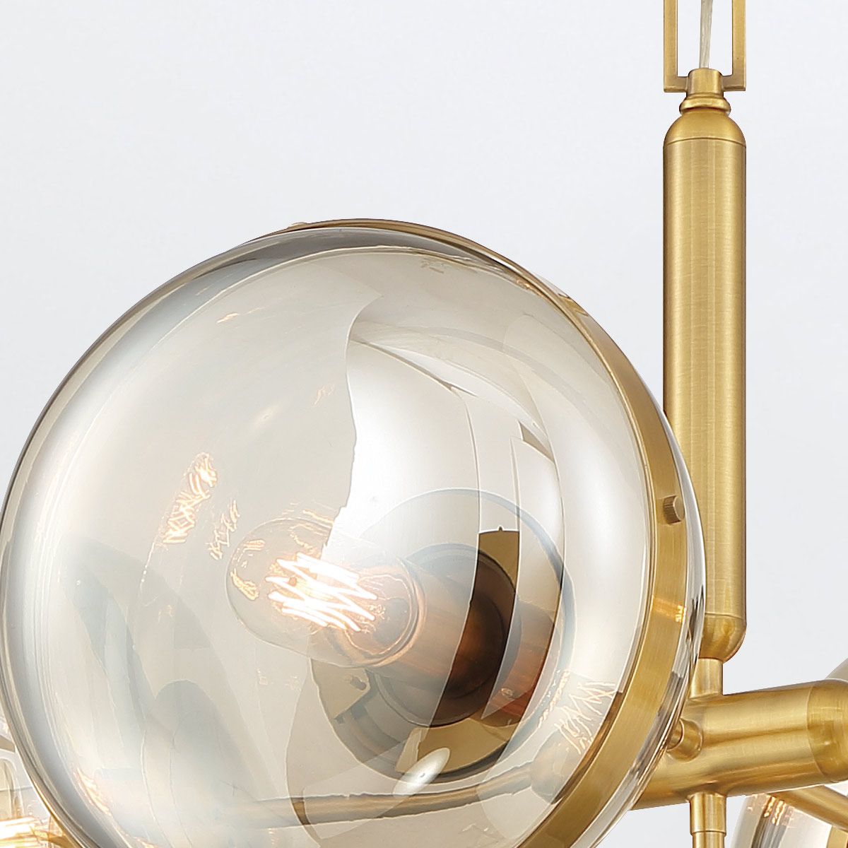 Quintiesse Nottingham 5 Light Pendant Chandelier - Antique Brass