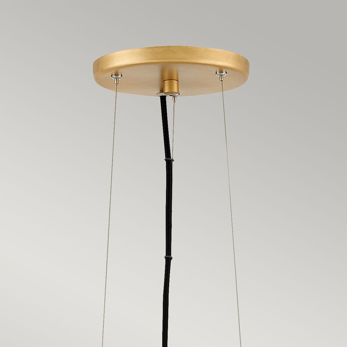Quintiesse Nula Single Pendant - Shell White & Luxe Gold