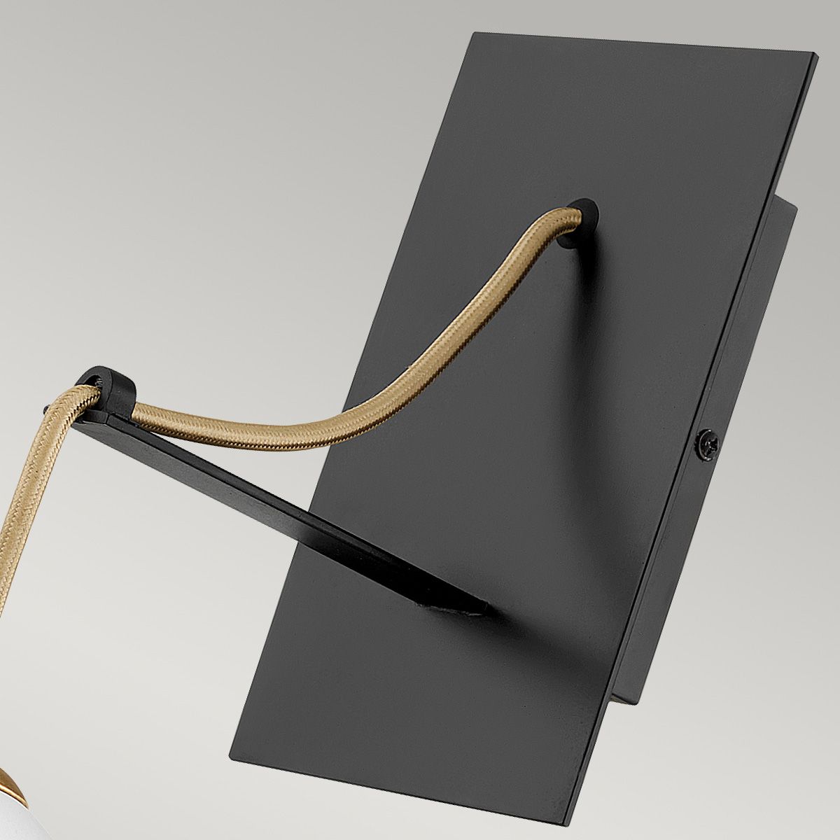 Quintiesse Nula Single Wall Light - Shell White & Luxe Gold