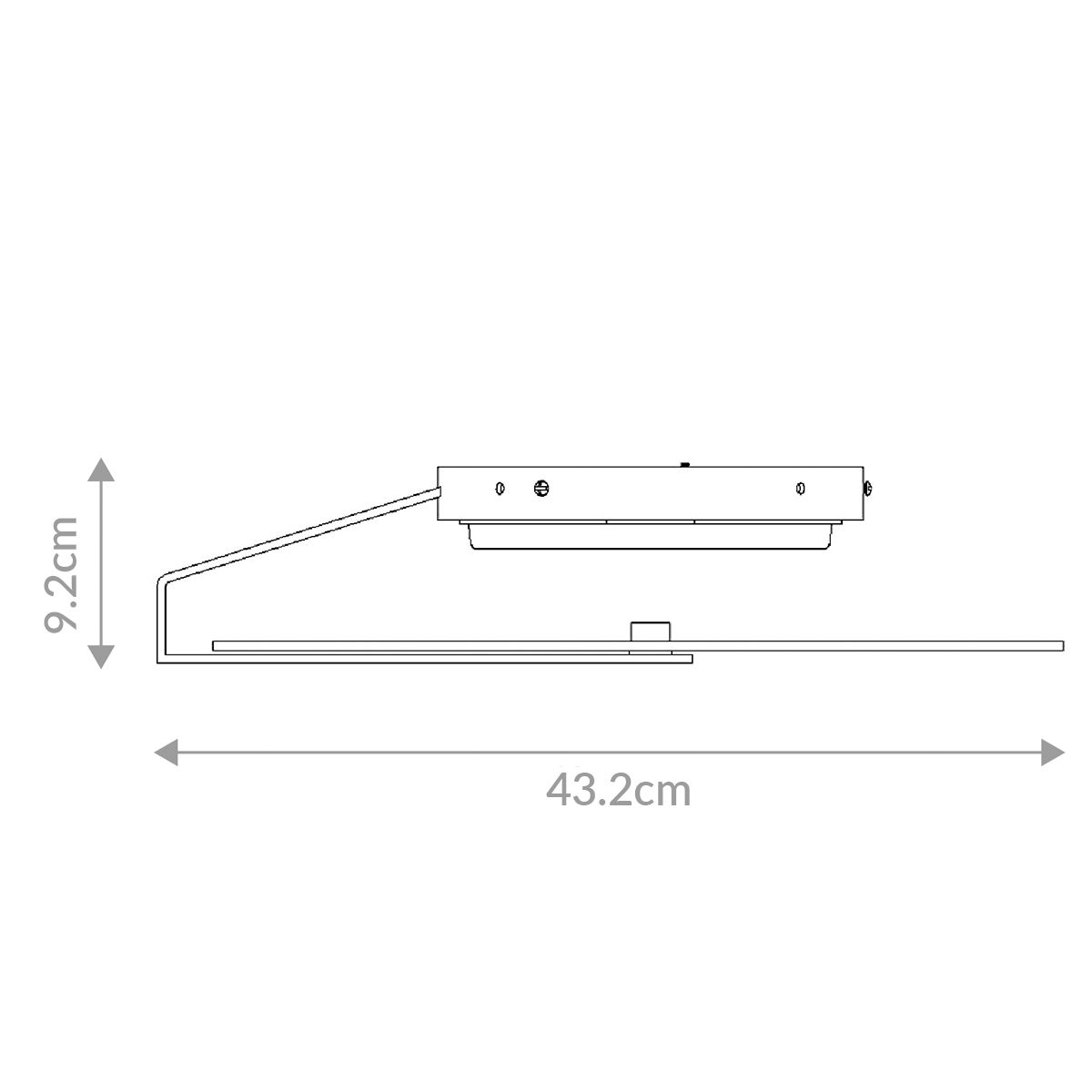 Quintiesse Nuvola Medium Ceiling / Wall Light - Matte Black