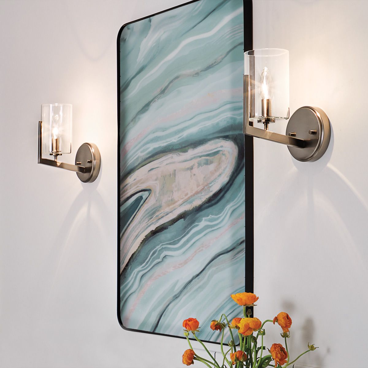 Quintiesse Nye Single Wall Light - Classic Pewter