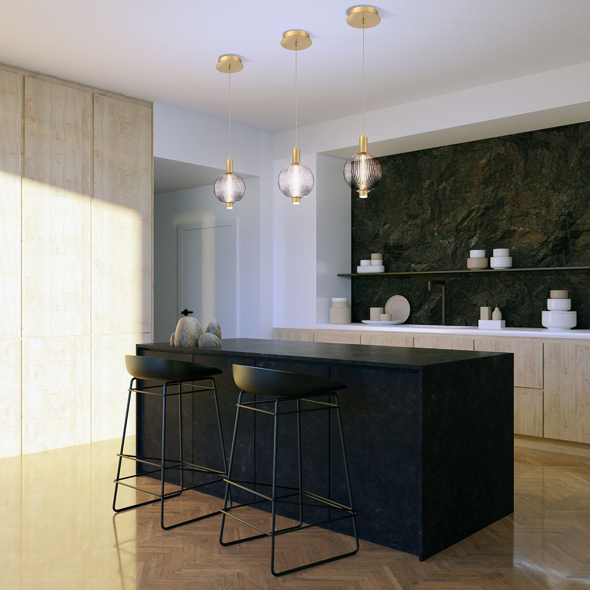 Quintiesse Palmas 1 Light Mini Pendant - Gold