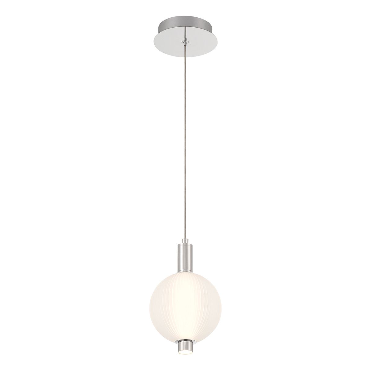 Quintiesse Palmas 1 Light Mini Pendant - Polished Nickel