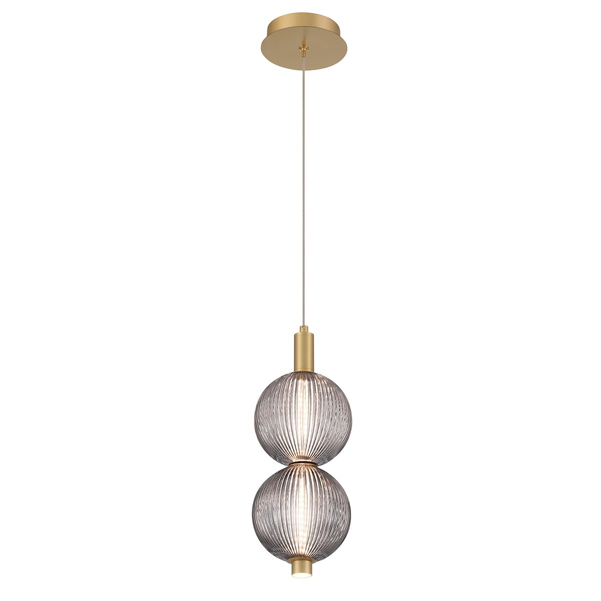 Quintiesse Palmas 2 Light Mini Pendant - Gold