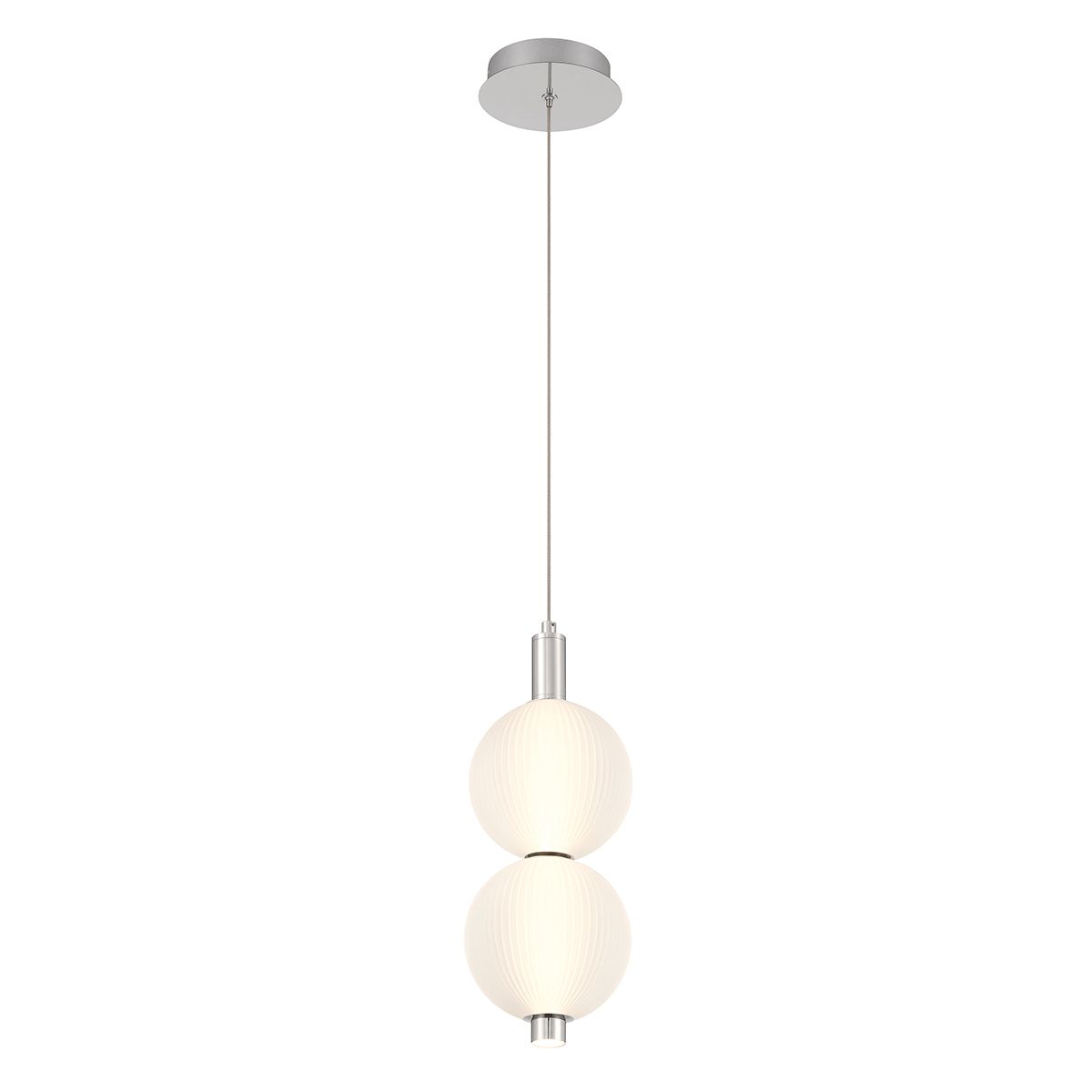 Quintiesse Palmas 2 Light Mini Pendant - Polished Nickel