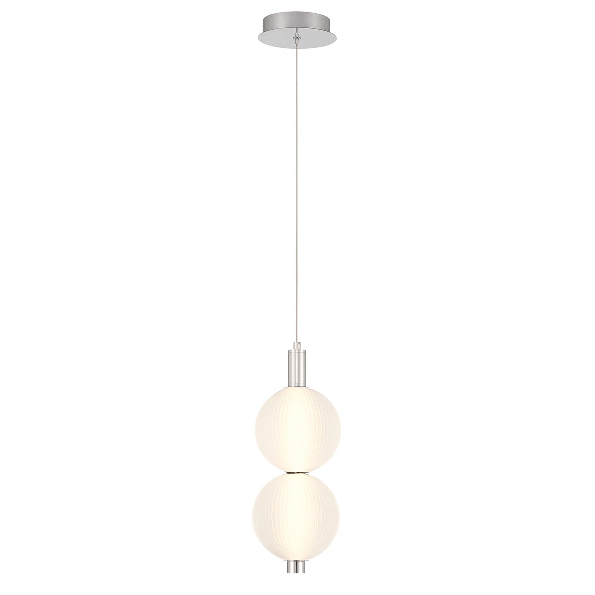 Quintiesse Palmas 2 Light Mini Pendant - Polished Nickel