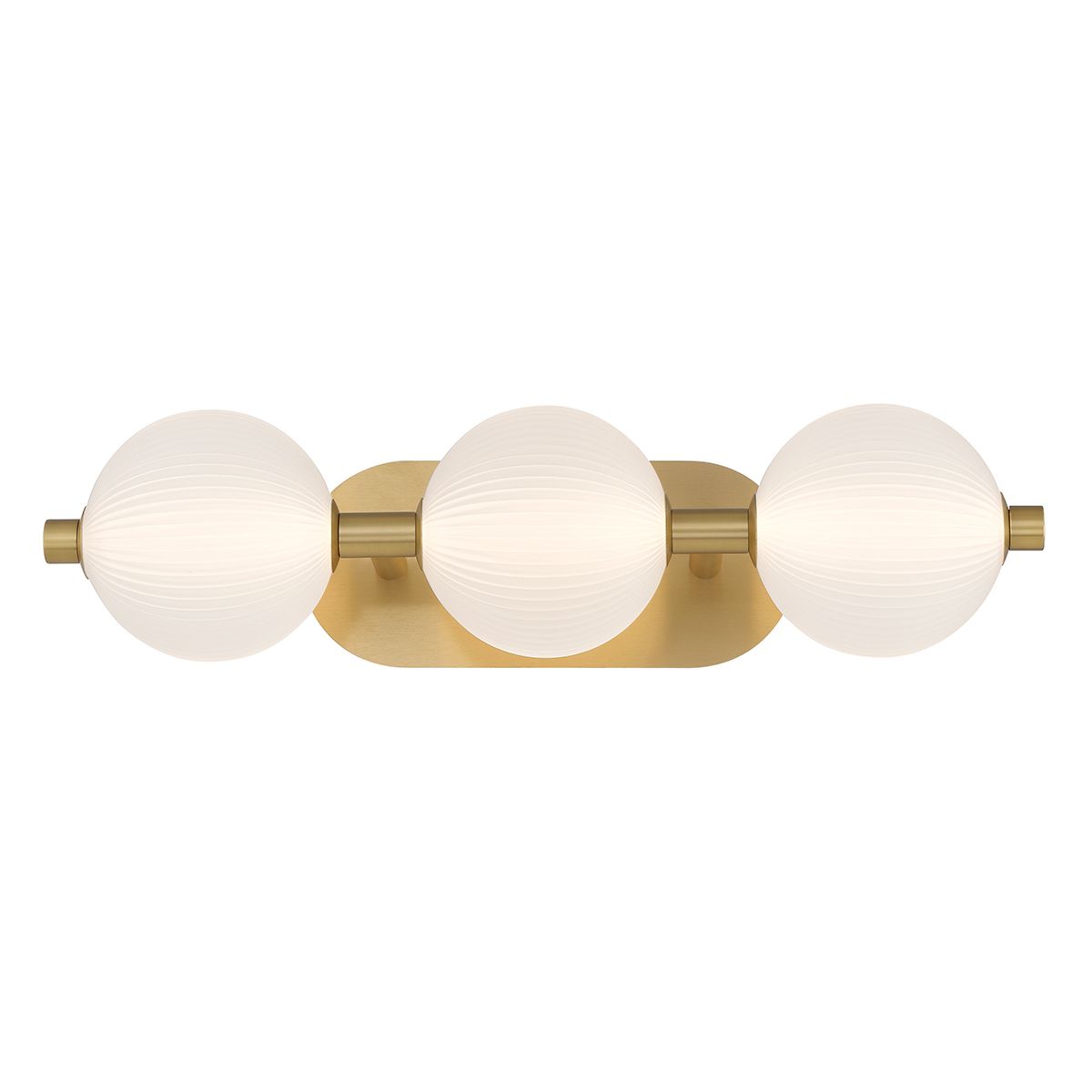 Quintiesse Palmas 3 Light Wall Light - Gold