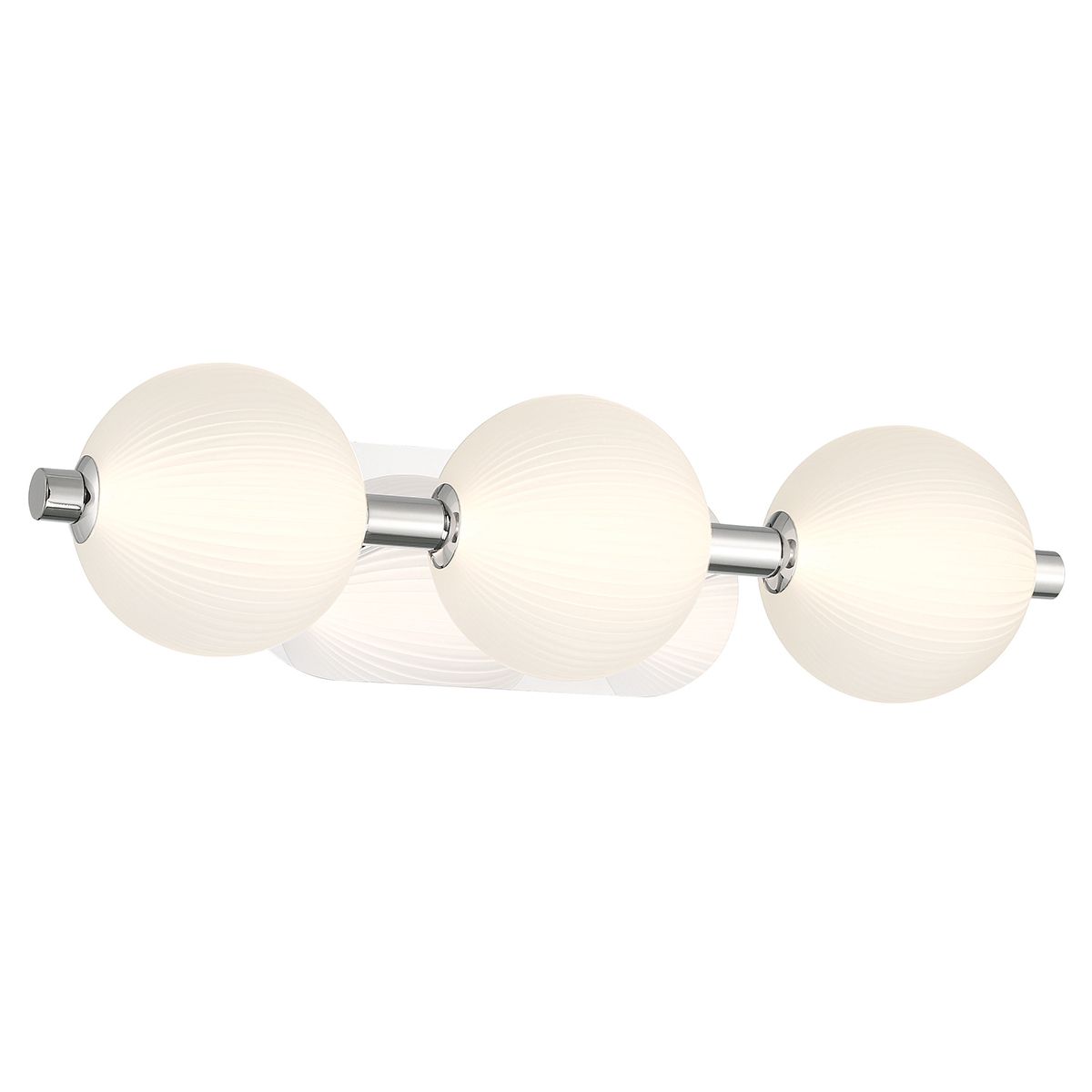 Quintiesse Palmas 3 Light Wall Light - Polished Nickel