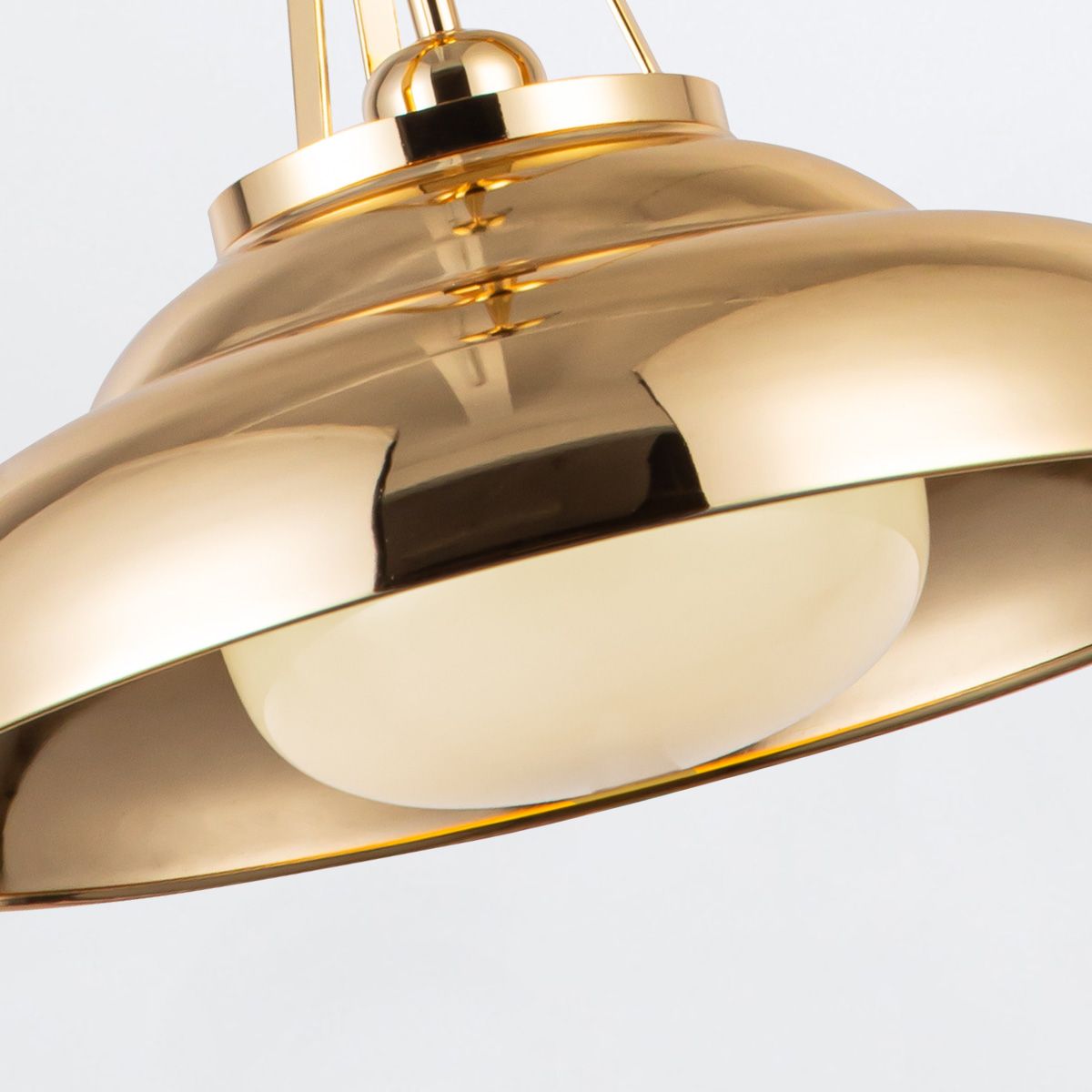 Quintiesse Palmetto 1 Light Pendant - Polished Brass