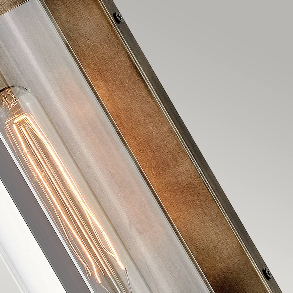 Quintiesse Pearson Single Medium Wall Lantern - Burnished Bronze