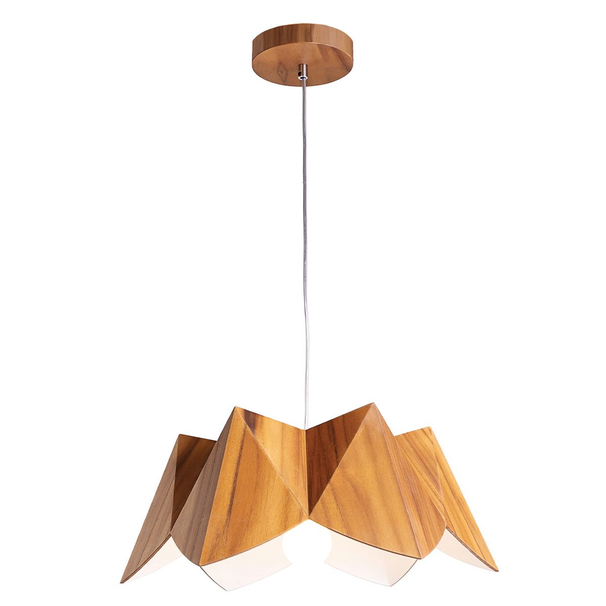 Quintiesse Physalis Pendant Light - Teak Veneer