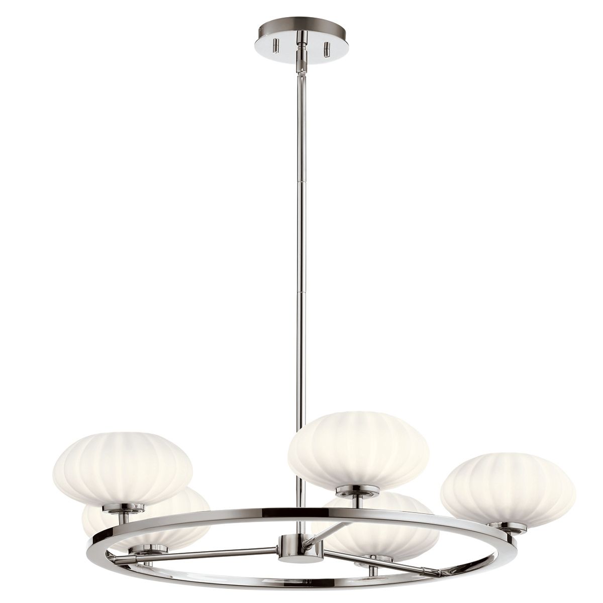 Quintiesse Pim 5 Light Bathroom Chandelier - Polished Chrome