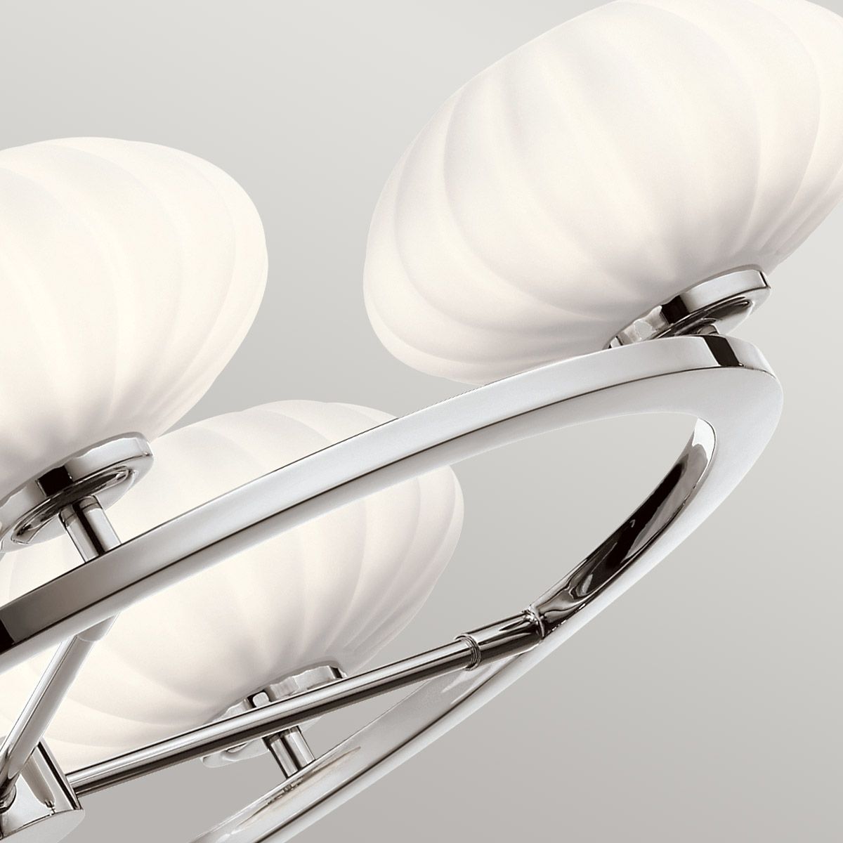 Quintiesse Pim 5 Light Bathroom Chandelier - Polished Chrome