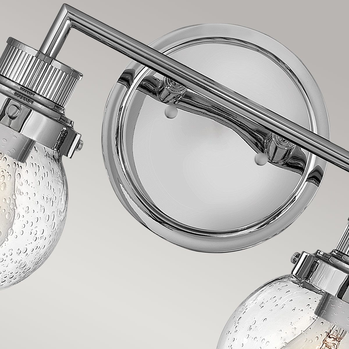 Quintiesse Poppy 2 Light Bathroom Wall Light - Polished Chrome