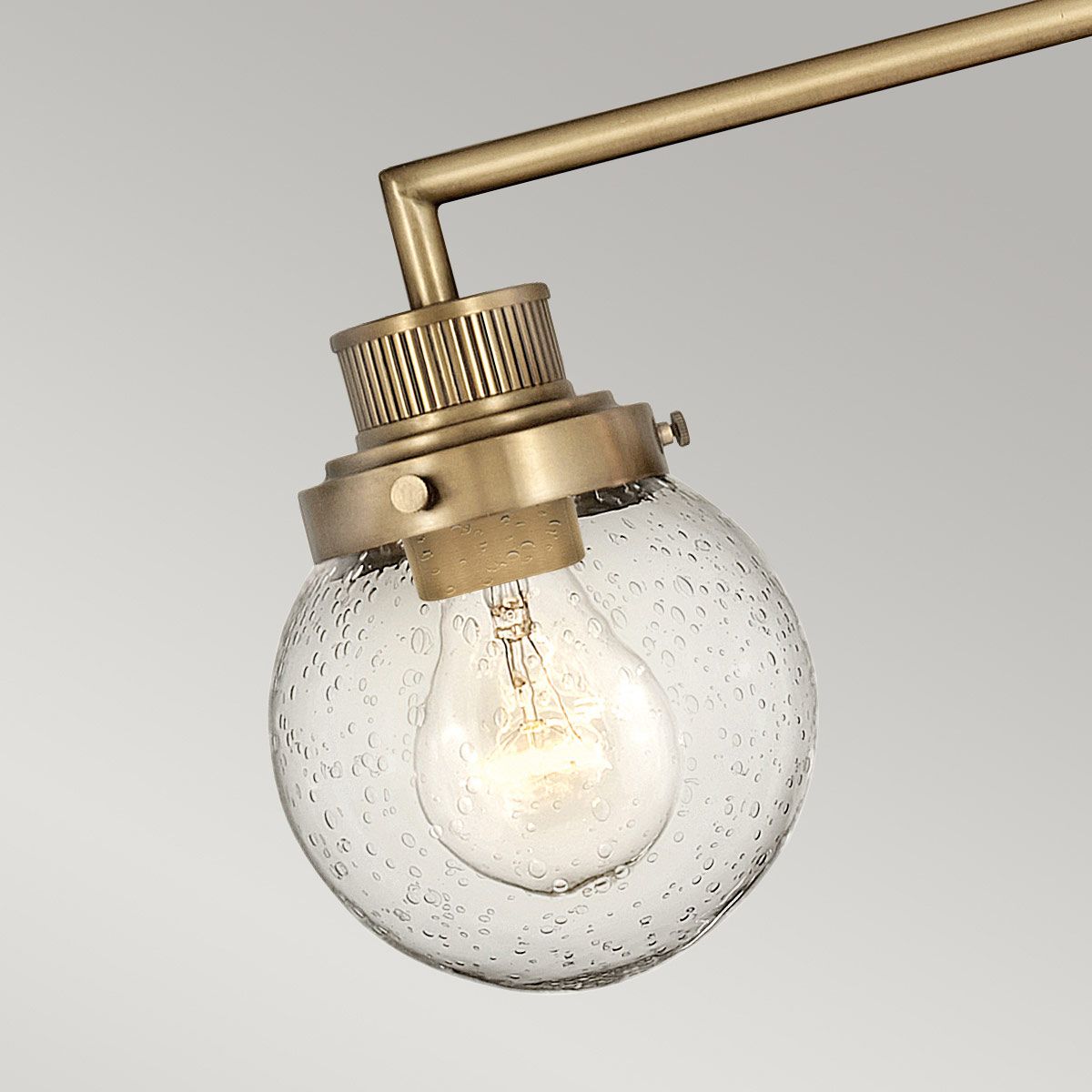 Quintiesse Poppy 3 Light Bathroom Wall Light - Heritage Brass
