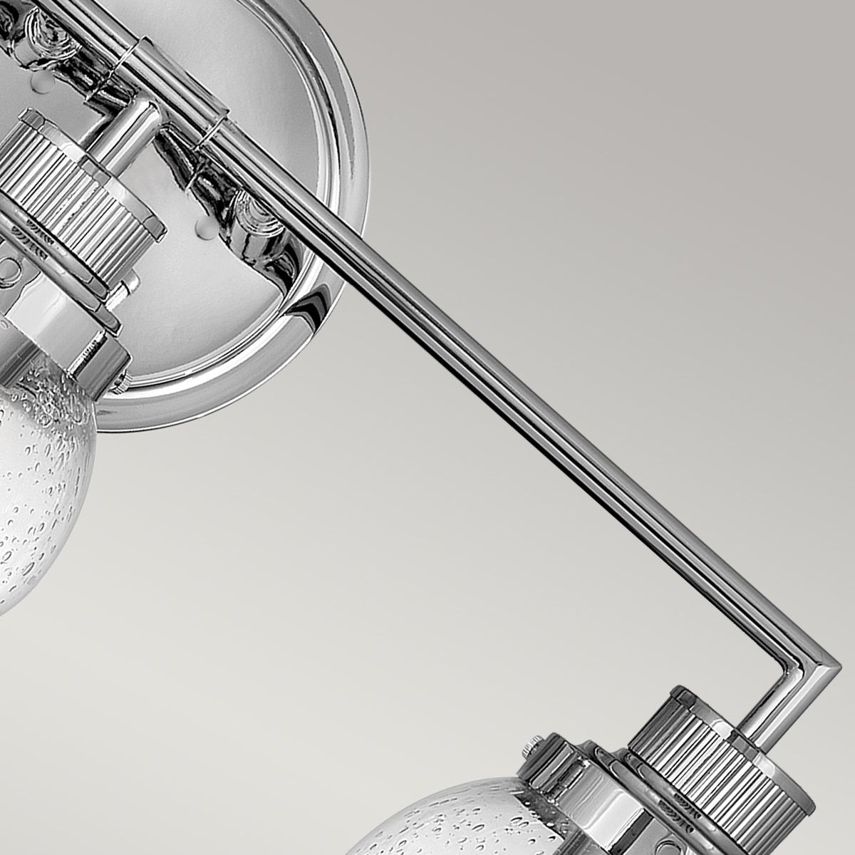 Quintiesse Poppy 3 Light Bathroom Wall Light - Polished Chrome