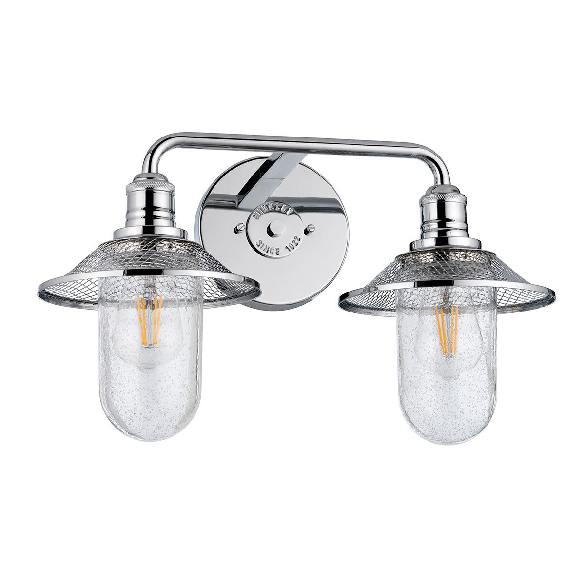 Quintiesse Rigby 2 Light Bathroom Wall Light - Polished Chrome