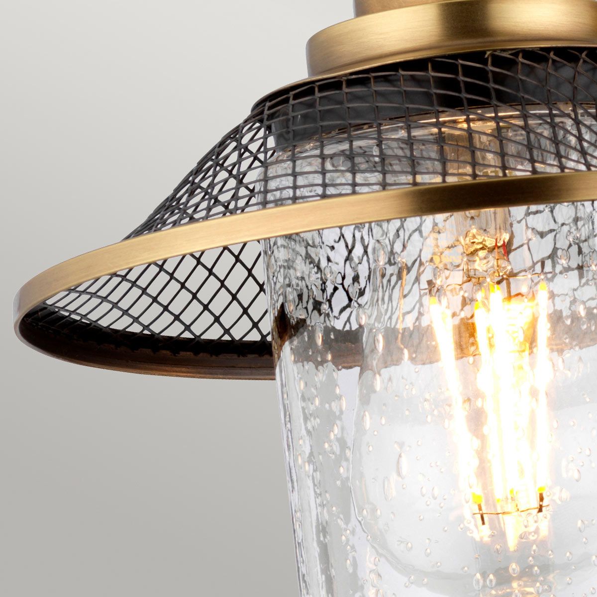 Quintiesse Rigby 3 Light Bathroom Wall Light - Antique Nickel & Heritage Brass