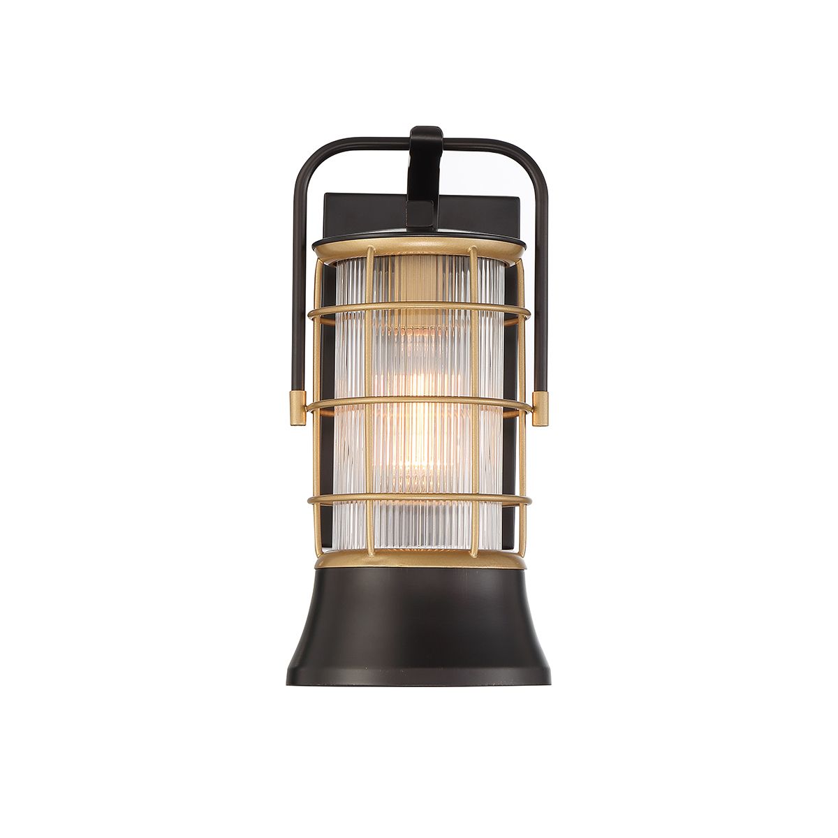 Quintiesse Rivamar 1 Light Outdoor Wall Light Small - Black & Gold