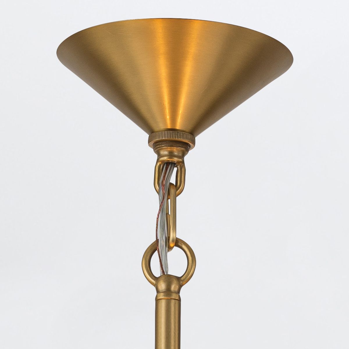 Quintiesse Saucer 4 Light Large Pendant - Aged Brass