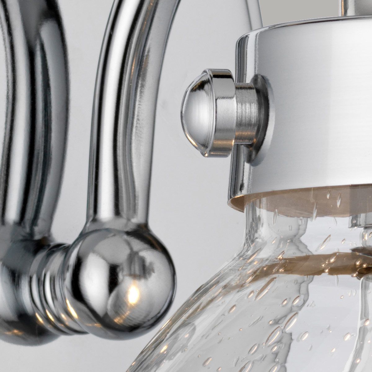 Quintiesse Scholar Single Bathroom Wall Light - Polished Chrome