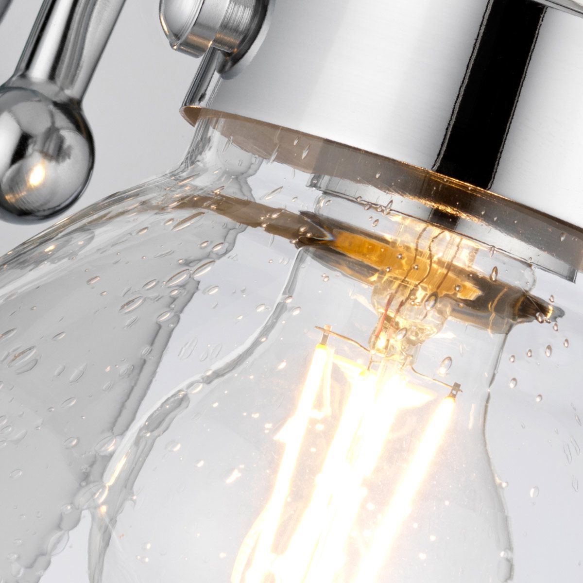 Quintiesse Scholar Single Bathroom Wall Light - Polished Chrome
