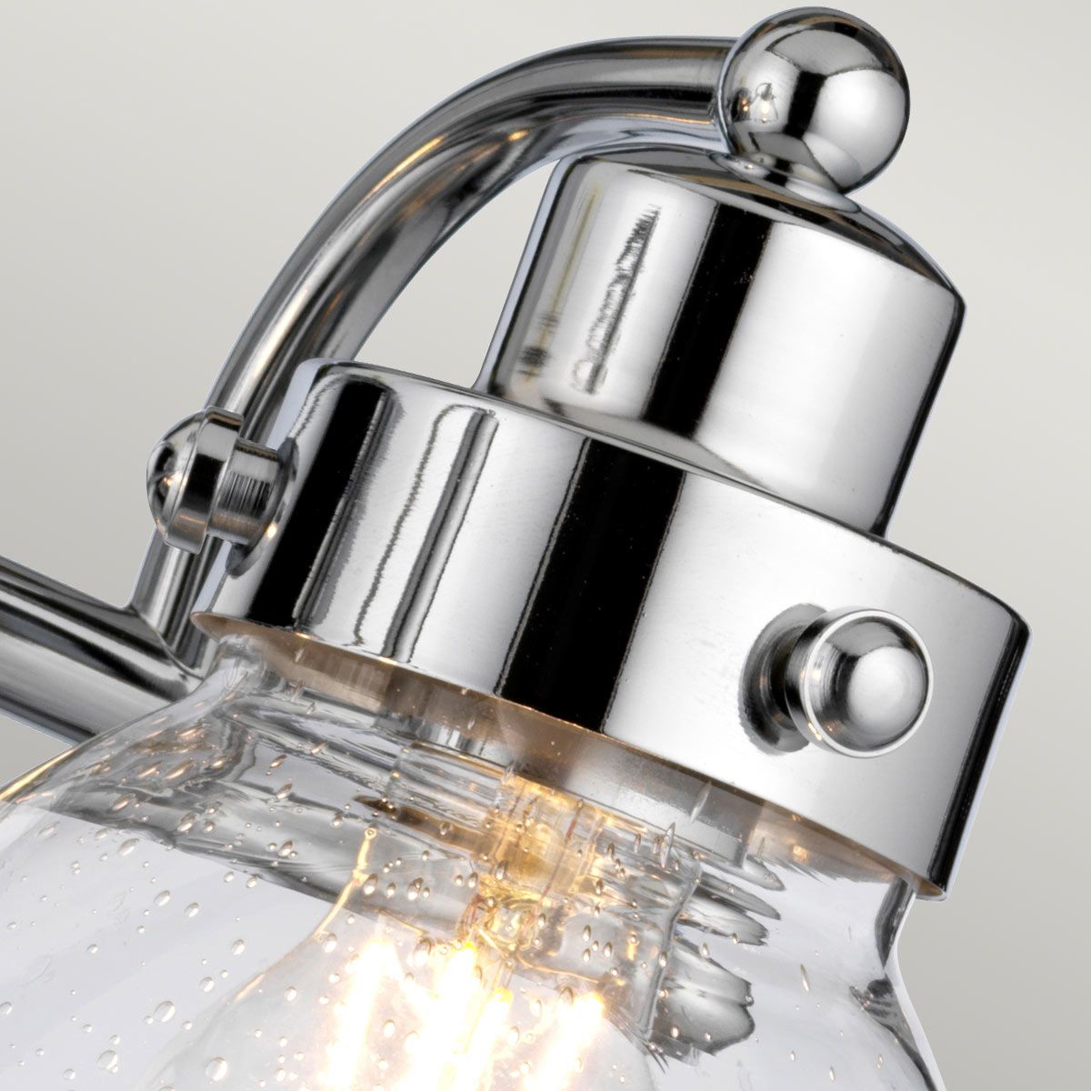 Quintiesse Scholar 2 Light Bathroom Wall Light - Polished Chrome